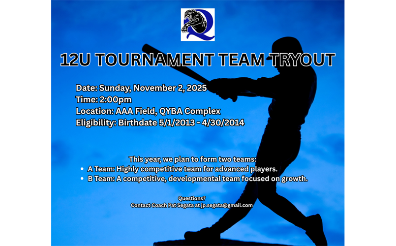 12U Tournament Tryout