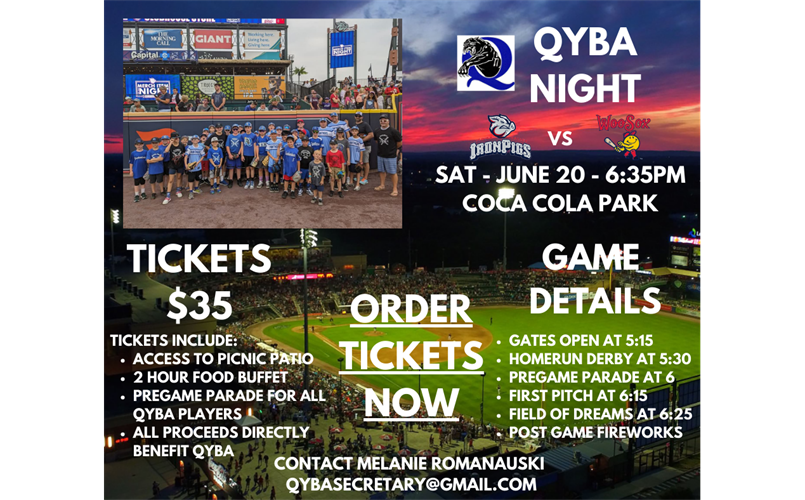 QYBA Night at the Iron Pigs